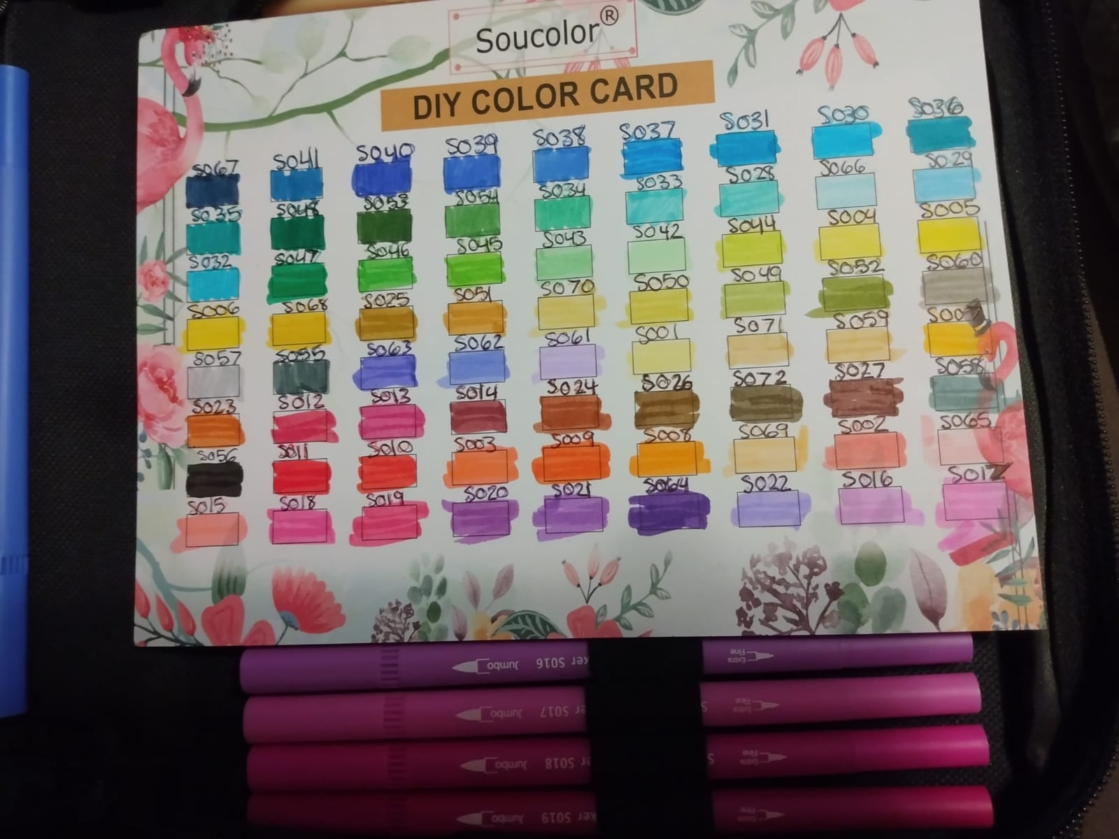 Soucolor 36 Dual Tip Brush Markers, Water-Based Art Pens, Adult Coloring customer photo 2