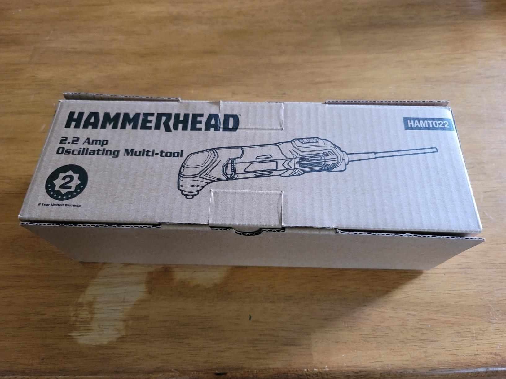 Hammerhead 2.2-Amp Oscillating Multi-Tool with 1pc Flush Cut Blade, 1pc Semicircle Saw Blade, 1pc Sanding pad, 3pcs Sanding Paper - HAMT022 customer photo 2