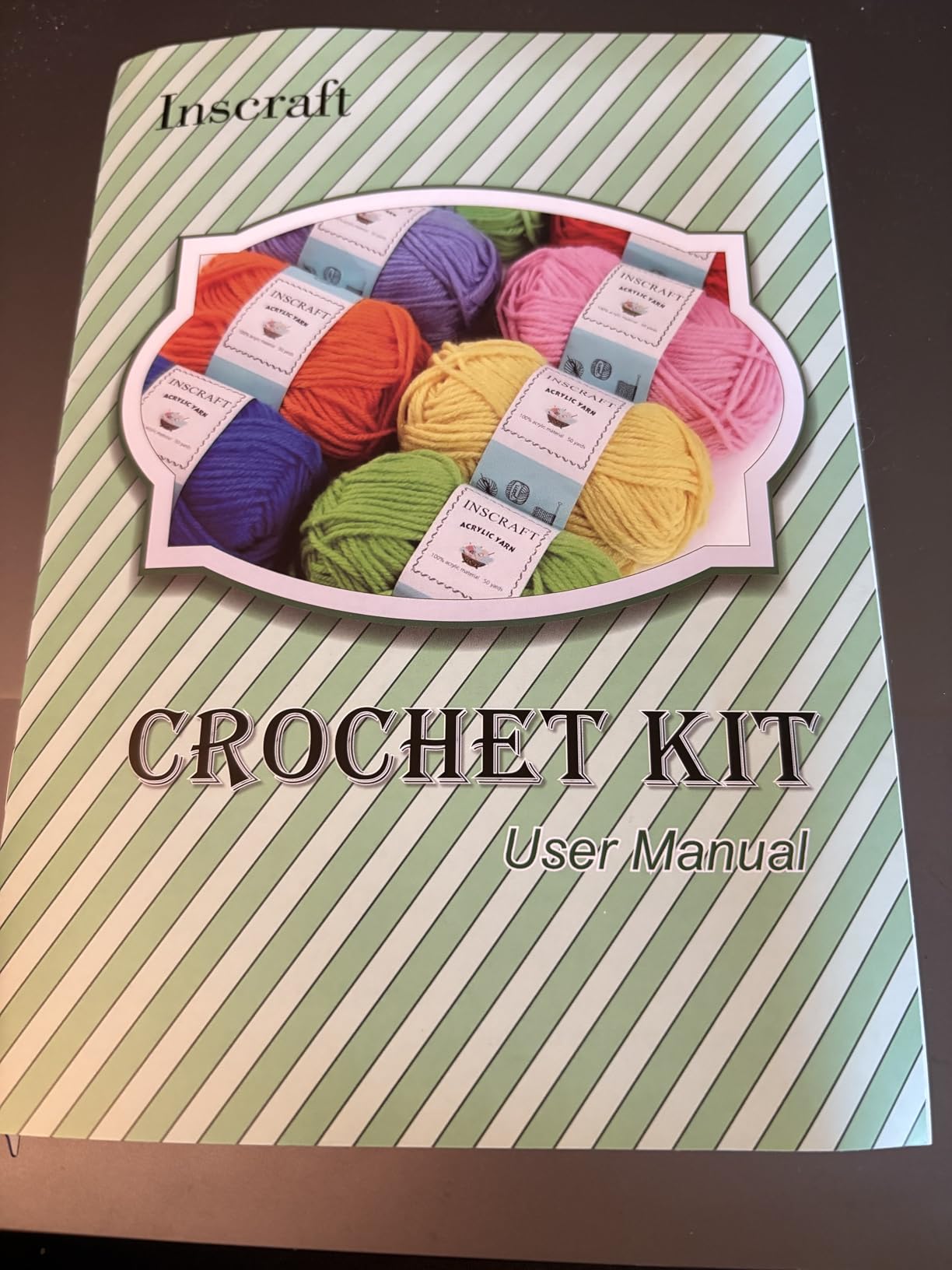 INSCRAFT 113 Piece Crochet Kit with Yarn Set– 1600 Yards Assorted Yarn for Knitting and Crochet, 73PCS Crochet Accessories Set Including Ergonomic Hooks, Knitting Needles & More Ideal Beginner Kit customer photo 1
