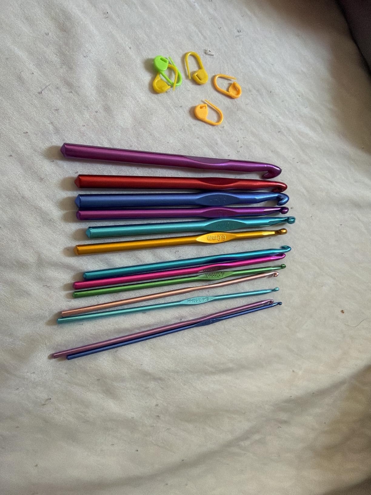 Vodiye 14 Sizes Crochet Hooks Set, 2.0-10.0mm, Metal Crochet Needles customer photo 2