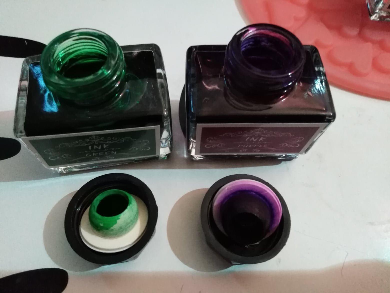 Calligraphy Dip Pen Set - 12 Colorful Inks, 2 glass pens Pen Holder, Glass, Crystal Pen for Art Writing, Drawing, Signatures, Decoration,Holiday Gift Set Calligraphy Beginners customer photo 1