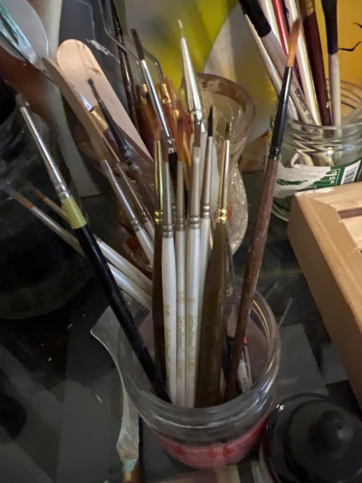 GETHPEN Filbert Paint Brushes Set, 12 PCS Artist Brush for Acrylic Oil customer photo 2