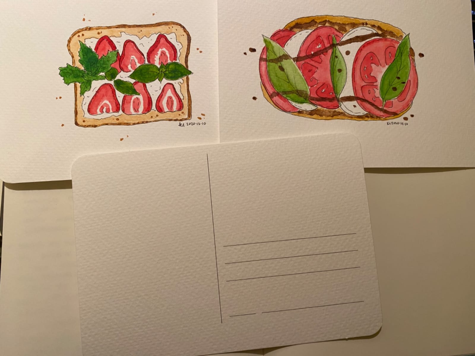 Watercolor Paper Postcards 4x6”, tumuarta Cotton Paper, 140 LB, 300 GSM, Cold Press, 24 Blank Cards for Dry & Wet Techniques for Greeting Cards & Thank You Notes or Invitation Cards customer photo 1