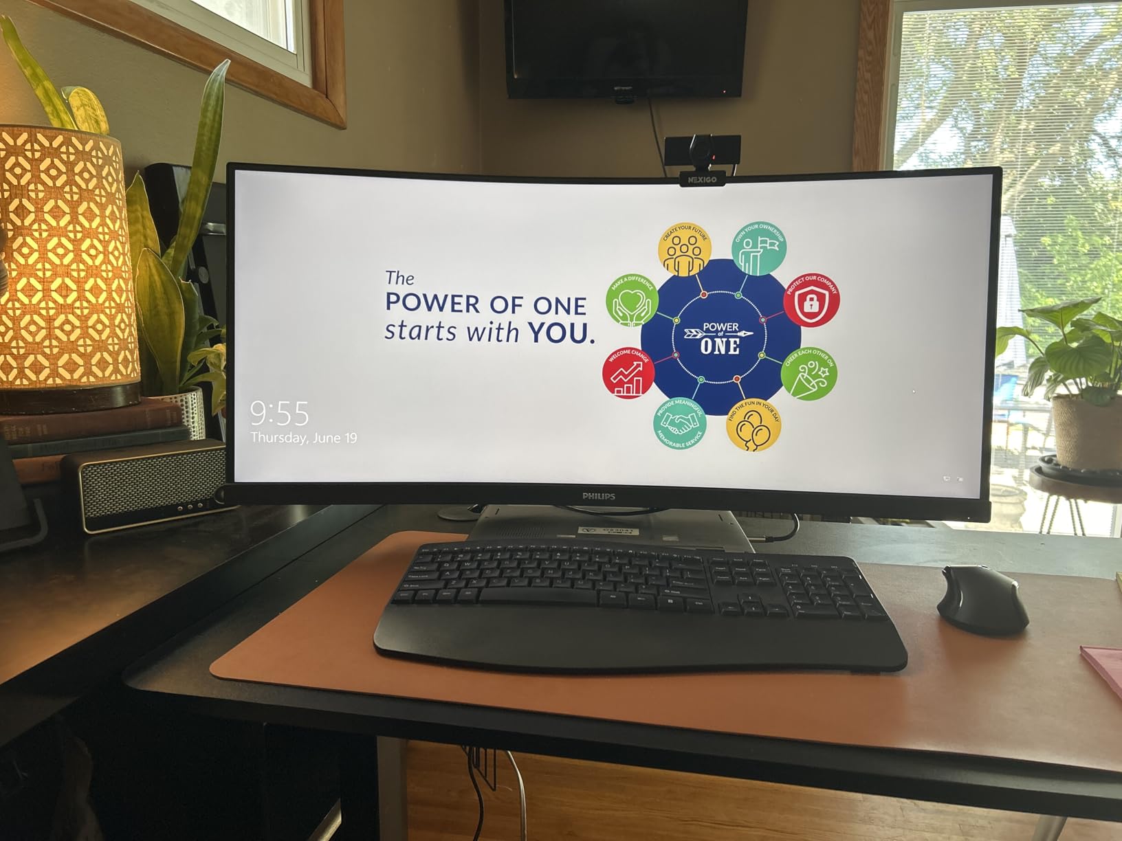 Philips 34 Inch Curved Computer Monitor UWQHD 100Hz USB-C PD VA, 346E2CUAE customer photo 1