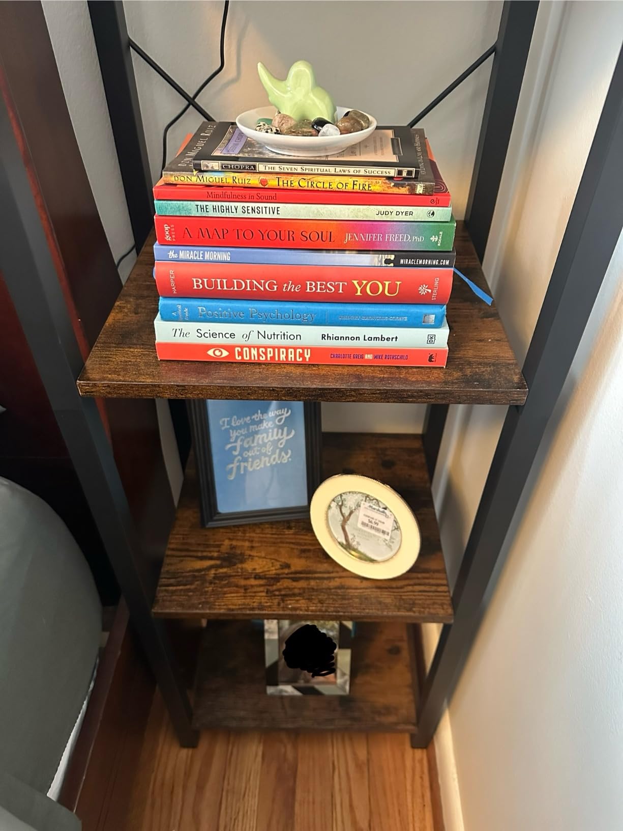 VASAGLE 5-Tier Bookshelf, Bookcase Book Shelf with Steel Frame, customer photo 1