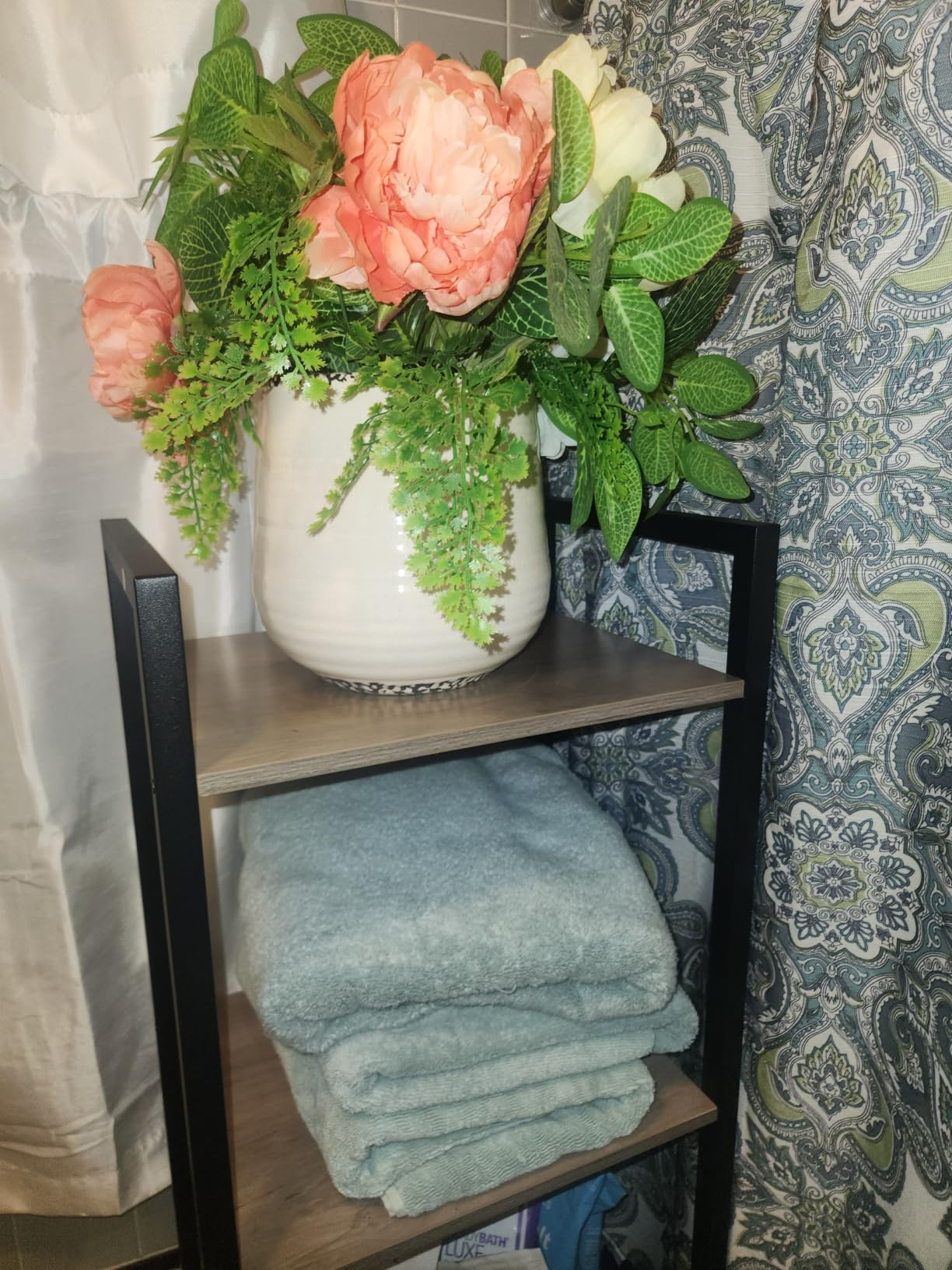 VASAGLE 5-Tier Bookshelf, Bookcase Book Shelf with Steel Frame, customer photo 2