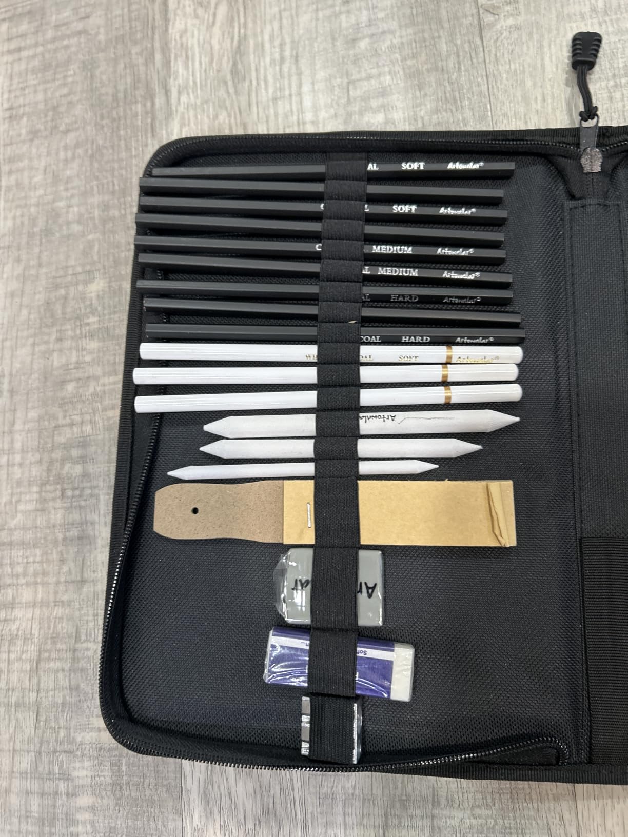 Artownlar 72 Pack Drawing Sketching Set with 8x11 Sketchbook | Pro Art Supplies Kit for Artist Adults Teens Beginner | Graphite Charcoal, Watercolor & Metallic Colored Pencils in Gift Case. customer photo 2