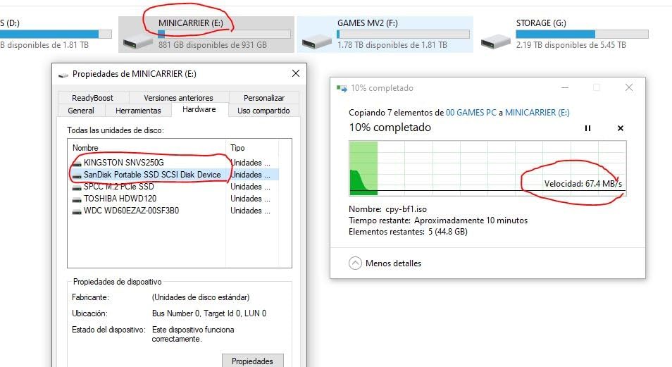 SanDisk 2TB Portable SSD - Up to 520MB/s, USB-C, USB 3.2 Gen 2 - SDSSDE30-2T00-G25,Solid State Drive customer photo 1