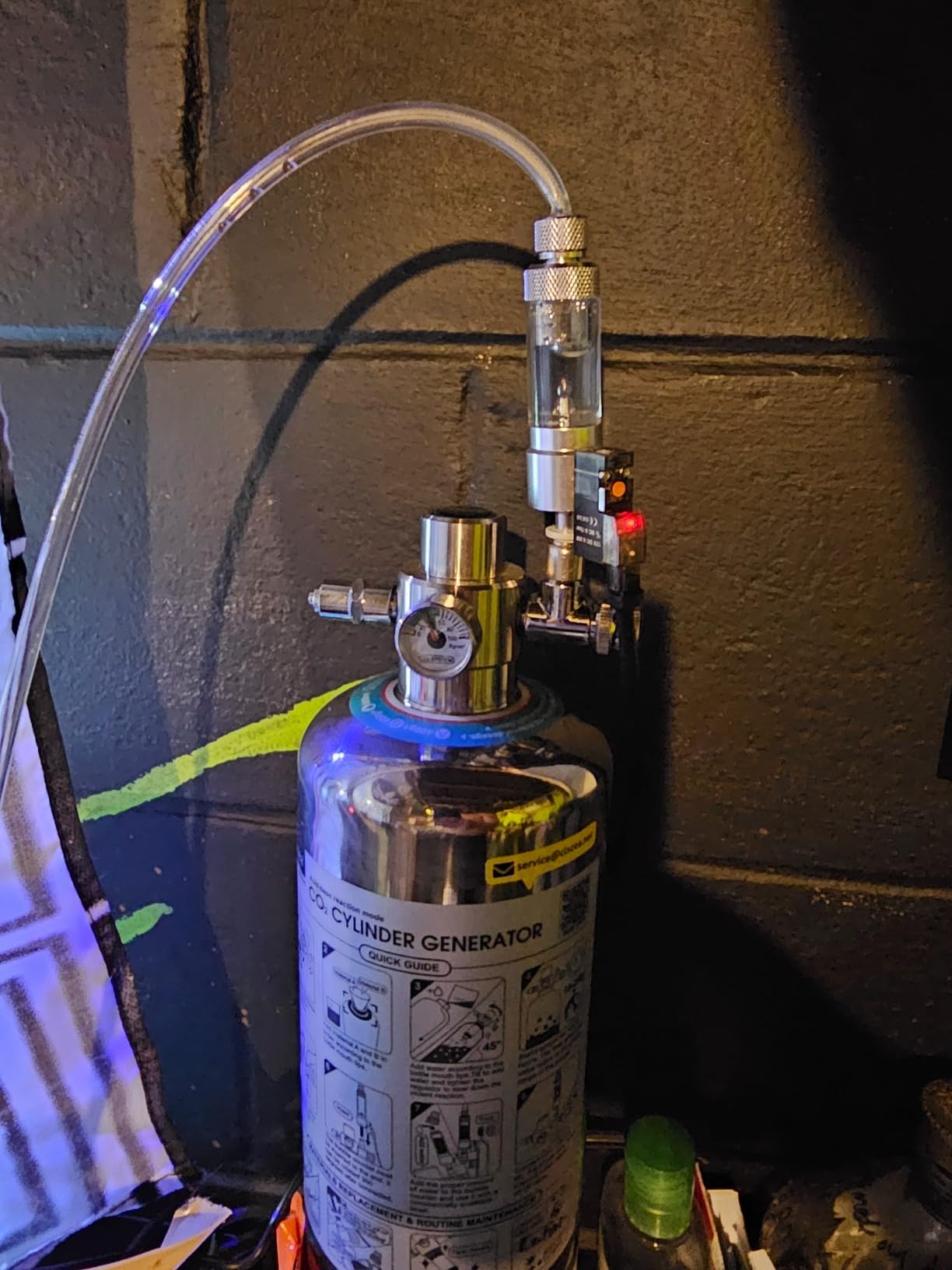 Aquarium CO2 Generator Double Runtime with Solenoid Valve 4L, G700S customer photo 2