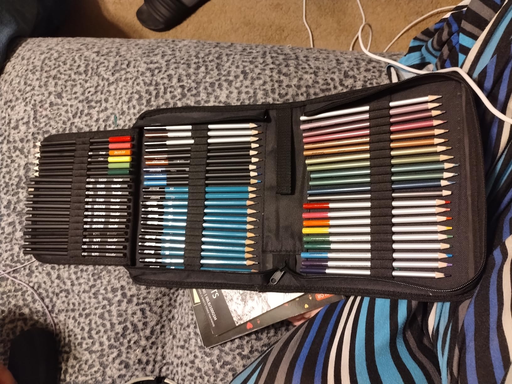 Soucolor 73Pcs Art Supplies Drawing Kit Sketch Pencils Set Adults Gift customer photo 1