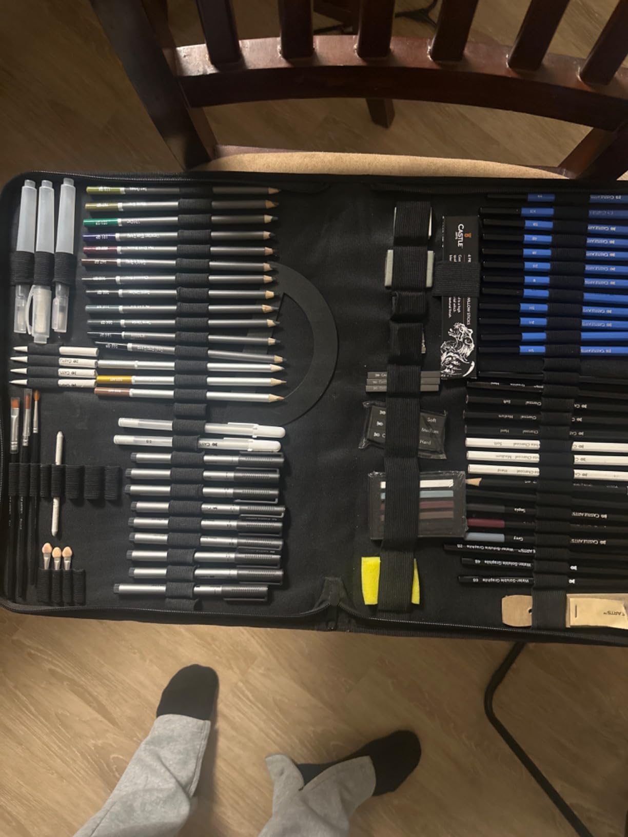 Castle Art Supplies 100 Piece Drawing Sketching and Charcoal Set for Adults customer photo 2