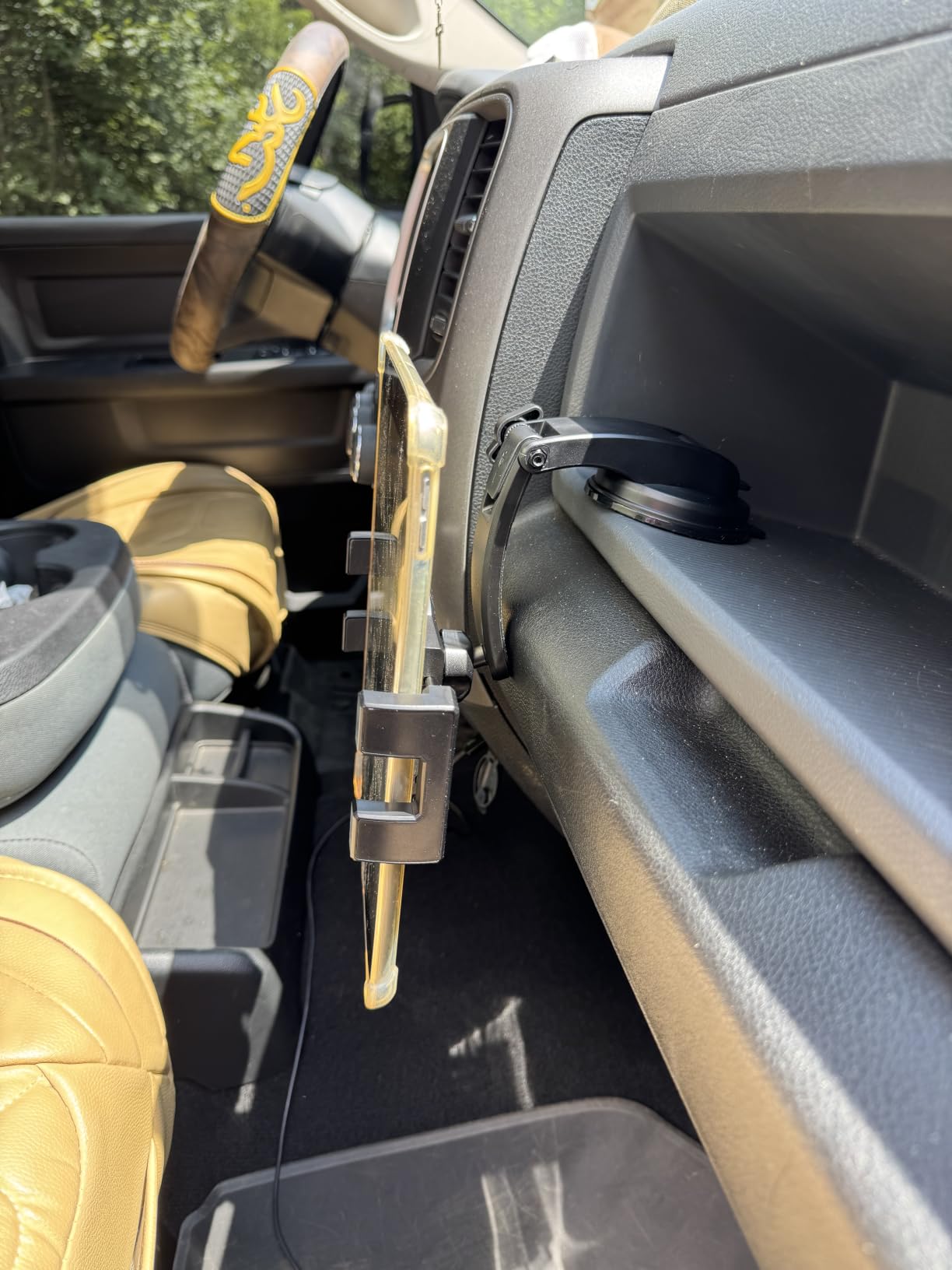 iPad Holder for Car, Dashboard Tablet Holder for Car Truck iPad Stand customer photo 1