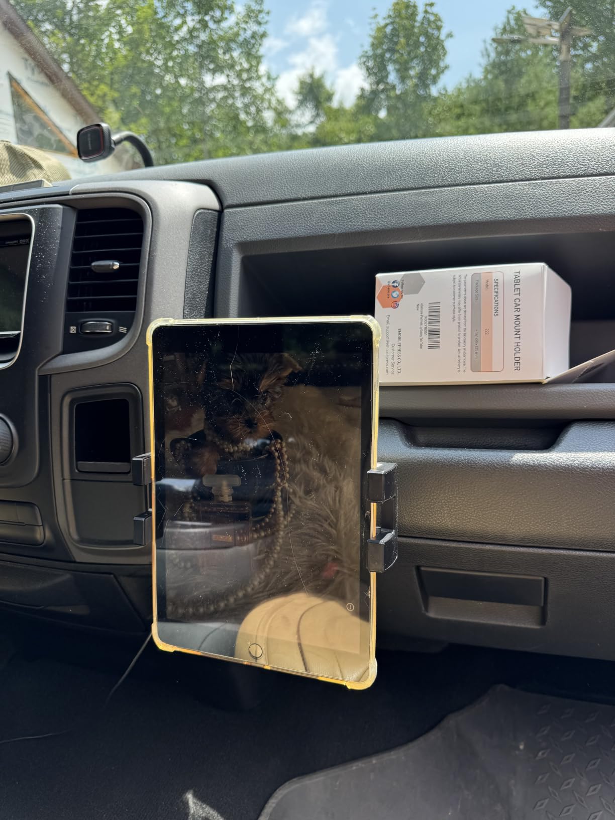 iPad Holder for Car, Dashboard Tablet Holder for Car Truck iPad Stand customer photo 2