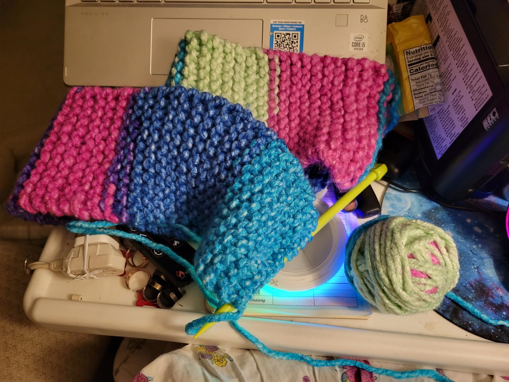 Creativity for Kids Learn to Knit Pocket Scarf - DIY Knitting Kit for Beginners, Kids Craft Kit customer photo 2
