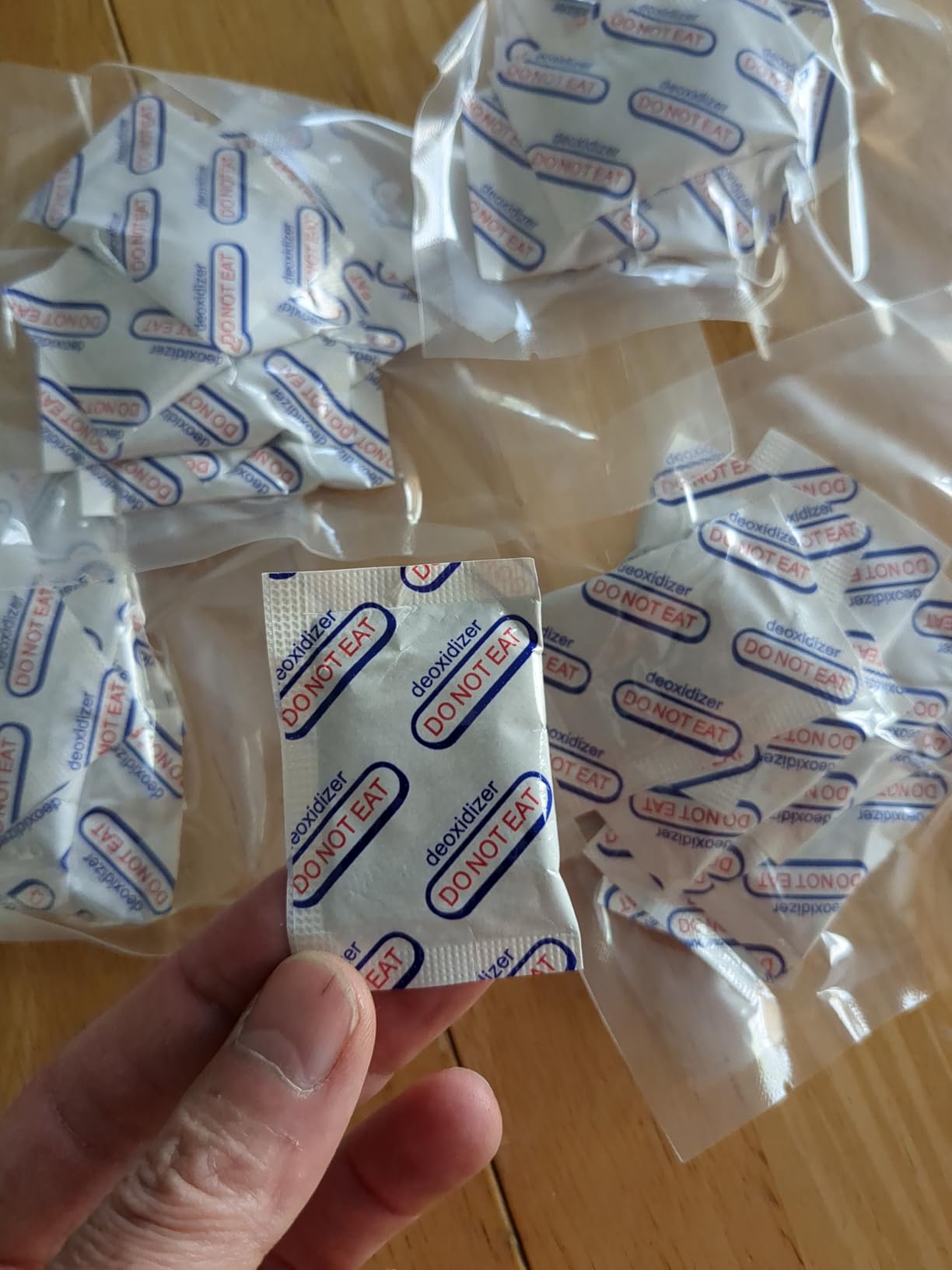 100pcs Mylar Bags for Food Storage 12 Mil Thick with 150x400cc Oxygen Absorbers & Labels, 3 Sizes (1 Gallon, 1 Quart, 1/2 Pint) - Stand-Up, Resealable & Heat Sealable for Long Term Food Storage customer photo 1