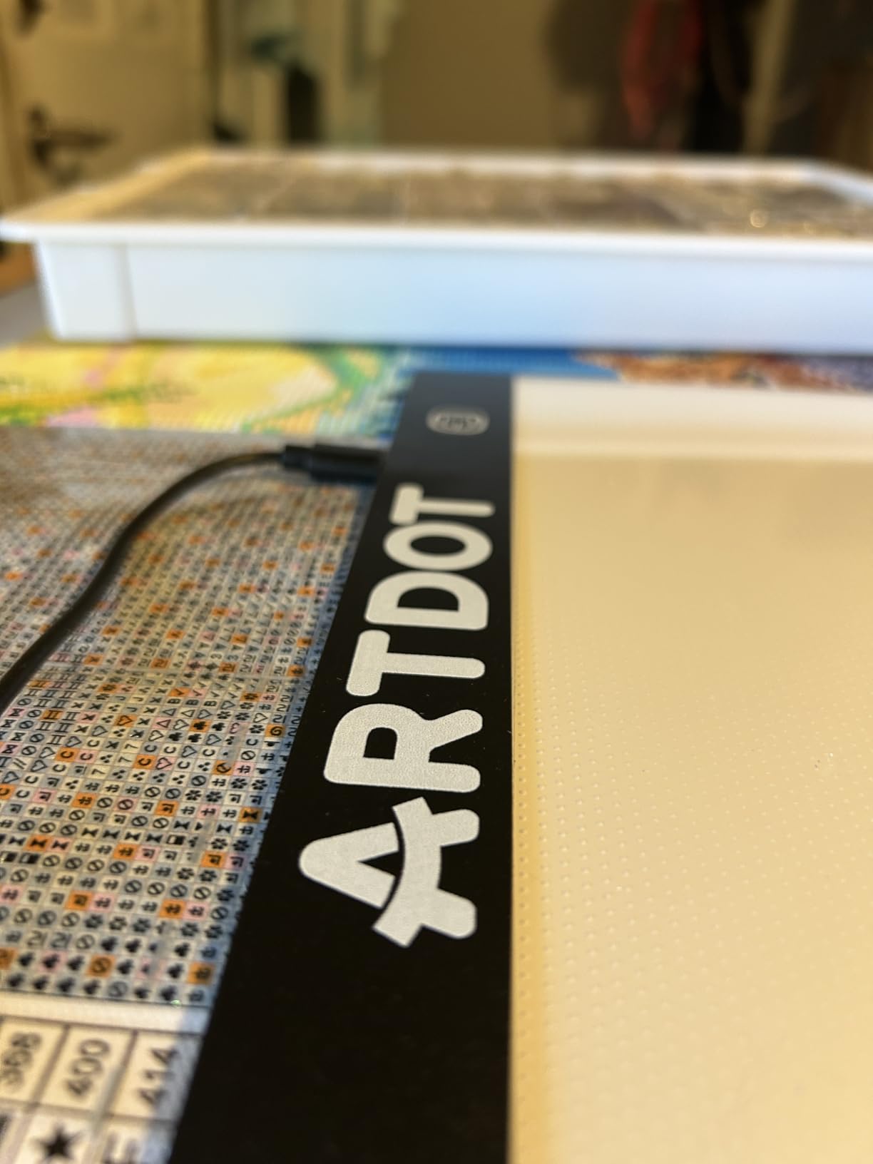 ARTDOT A1 Large LED Light Pad for Diamond Painting AC Powered Light Board Kit Adjustable Brightness Light Box Drawing for 5D Diamond Painting Kits customer photo 2