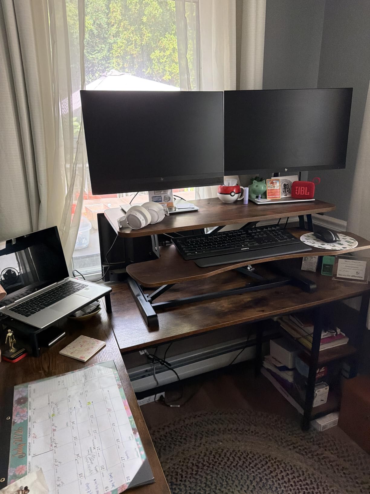 VIVO Black 26 in Standing Desk Converter, DESK-V026KB customer photo 2