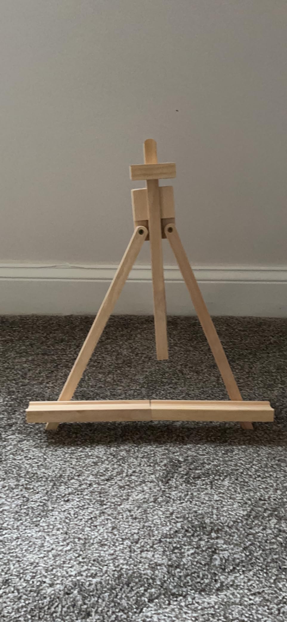 CONDA 25'' Folding Wooden Tabletop Easel for Painting, Hold Canvas up to 23 Inches, Portable A-Frame Artist Desktop Painting Stand, Photo Picture Sign Holder customer photo 1