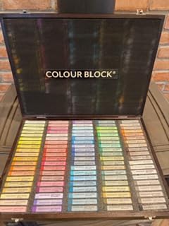 COLOUR BLOCK Soft Pastels for Artists - 80 Colors Square Chalk Soft Pastels Art Set in CARBON Box - Vibrant Pigments Art Kit for Painting, Drawing, Sketching, Hobbyist. customer photo 2