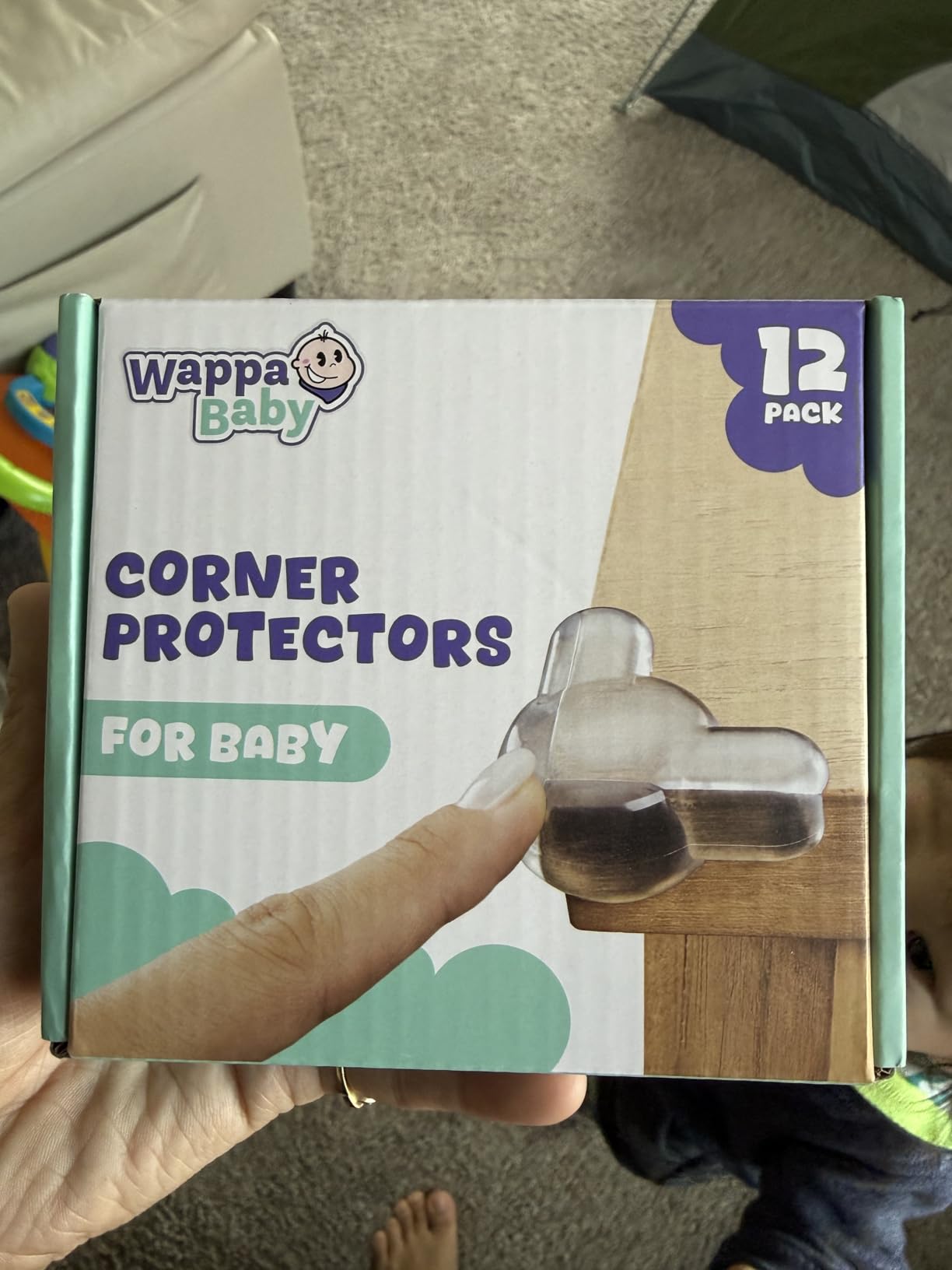 Corner Protectors for Baby (12 Pack) - Patented - New & Improved Edge Protector for Baby – Transparent Corner Protectors - Baby Safety Products to Baby Proof Corners and Edges customer photo 1
