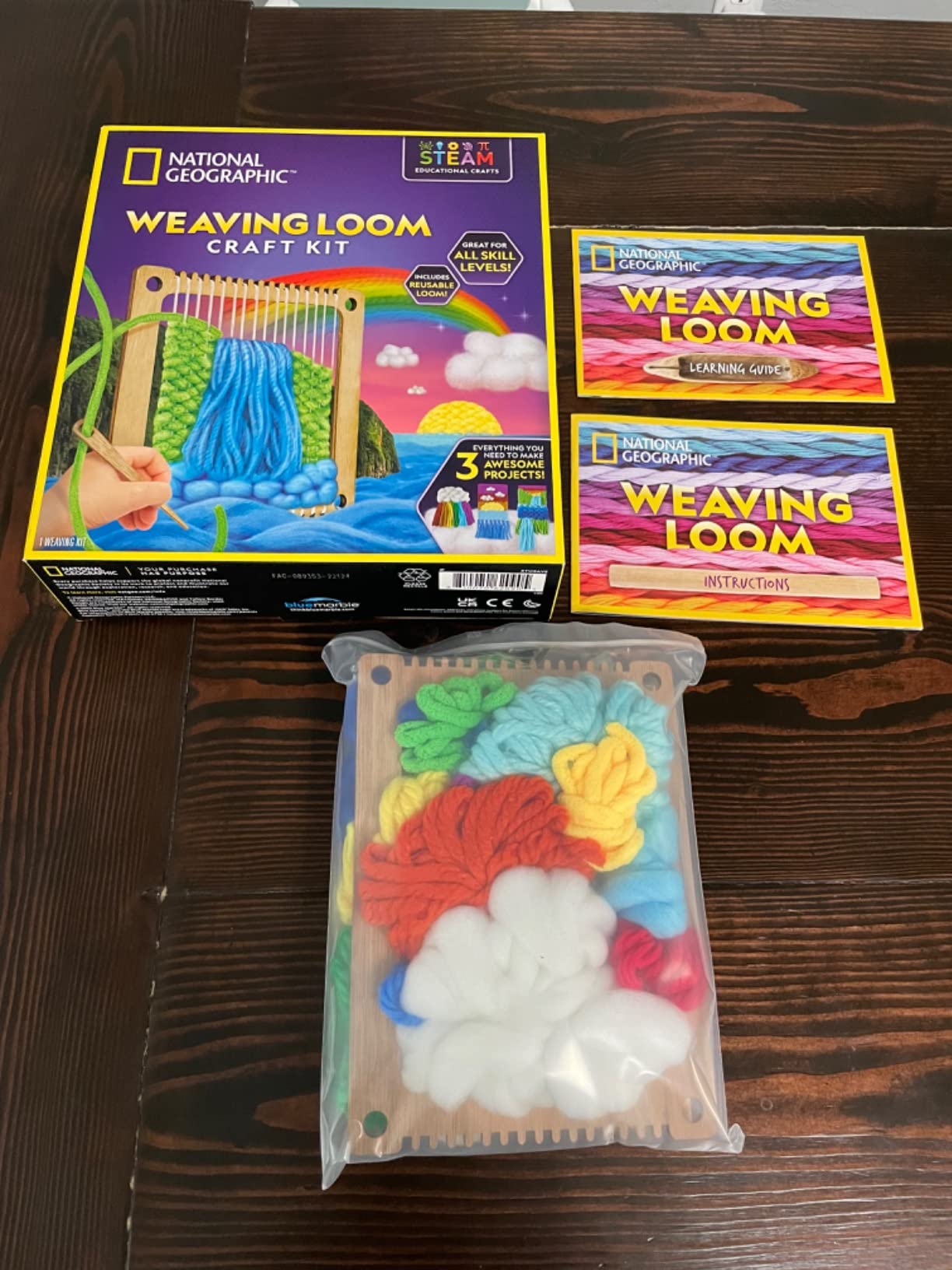 National Geographic Wooden Loom Weaving Arts and Crafts Kit for Kids customer photo 1