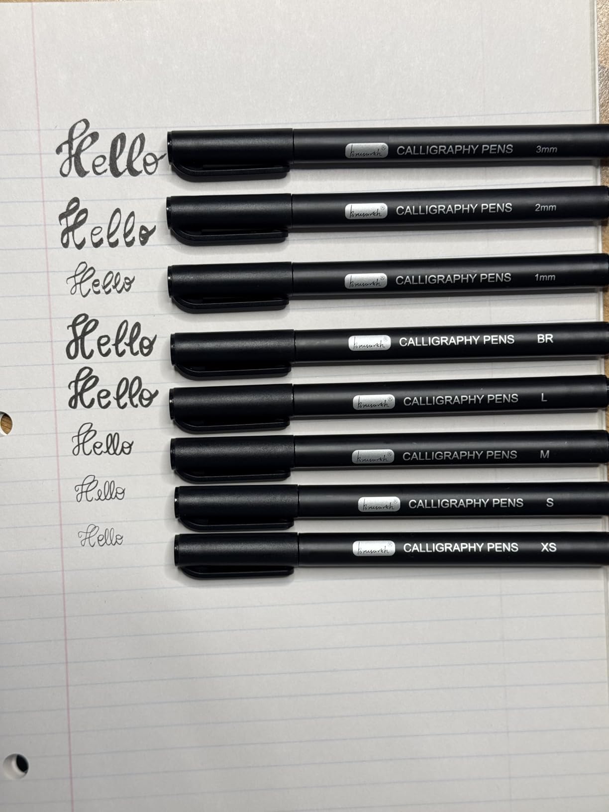 Brusarth Calligraphy Pens for Writing, Hand Lettering Pens, 10 Size customer photo 1