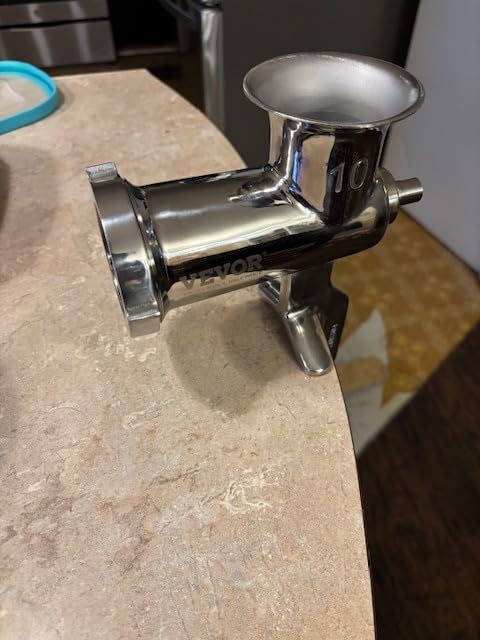 VEVOR Manual Stainless Steel Meat Grinder, 1.8