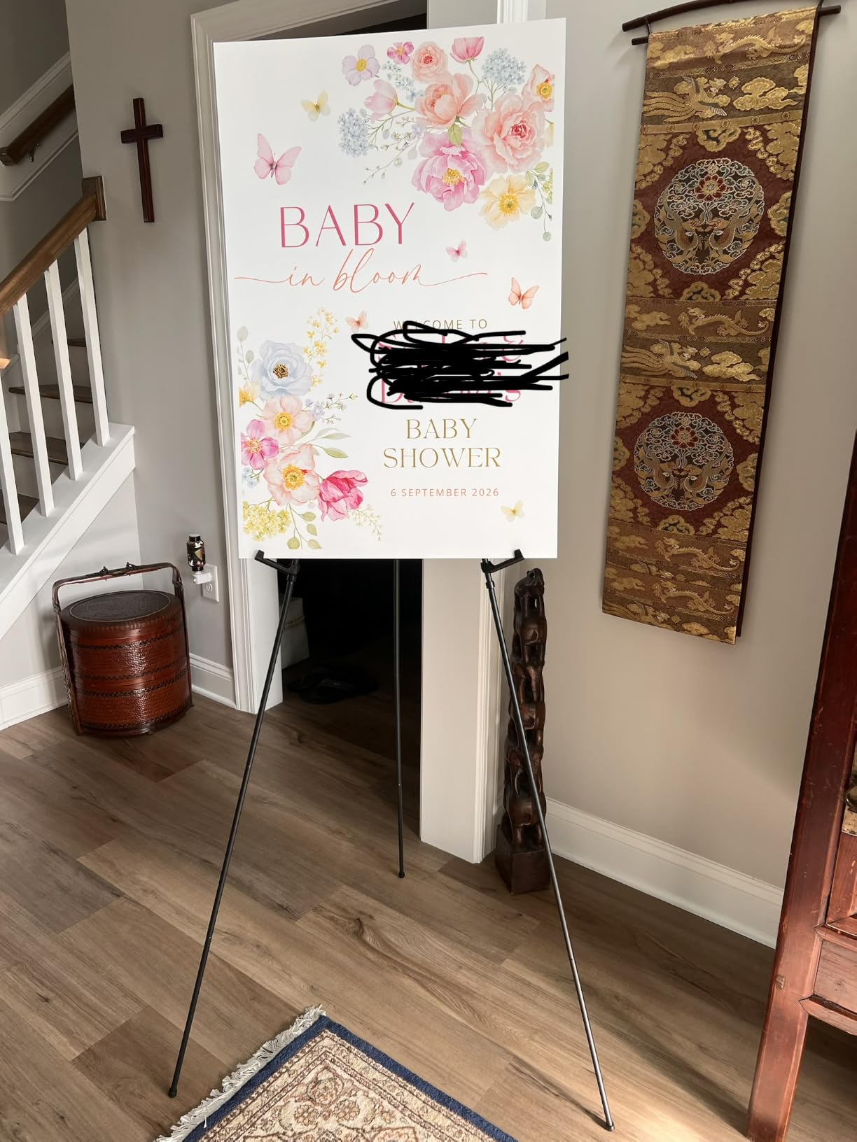 RRFTOK 63 Inch Easel Stand for Sign, Poster Stand and Wedding Sign customer photo 2