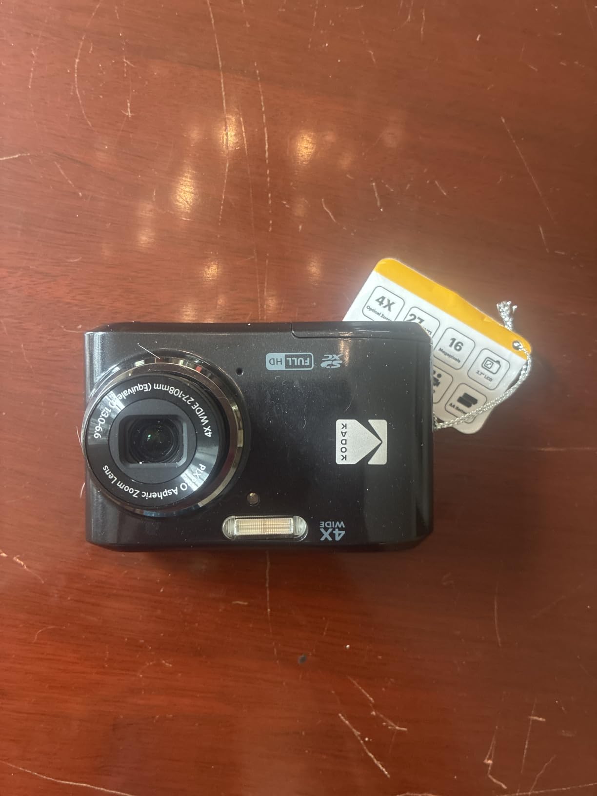 KODAK PIXPRO FZ45 16MP Compact Digital Camera, 4X Optical Zoom, AA, Black customer photo 2
