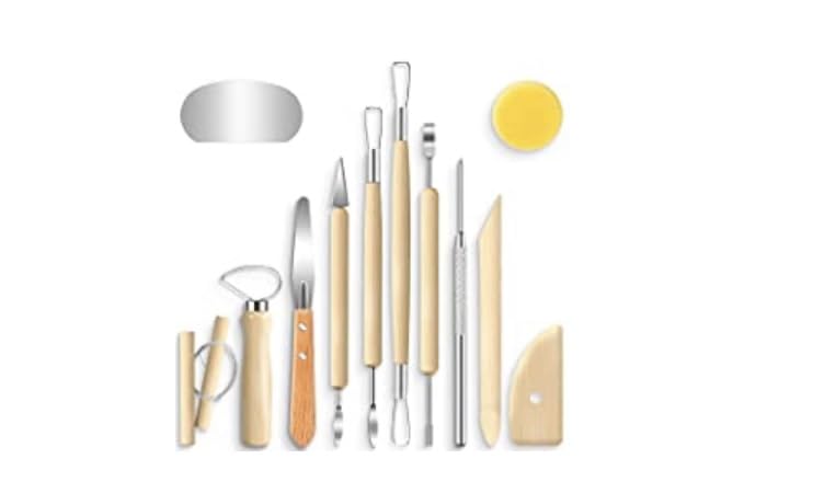 Jetmore 6 Pack Clay Tools Kit, Pottery Tools & Sculpting Tools, Polymer Modeling Clay Cutters Sculpture Set for Carving, Ceramics, Molding, DIY customer photo 2