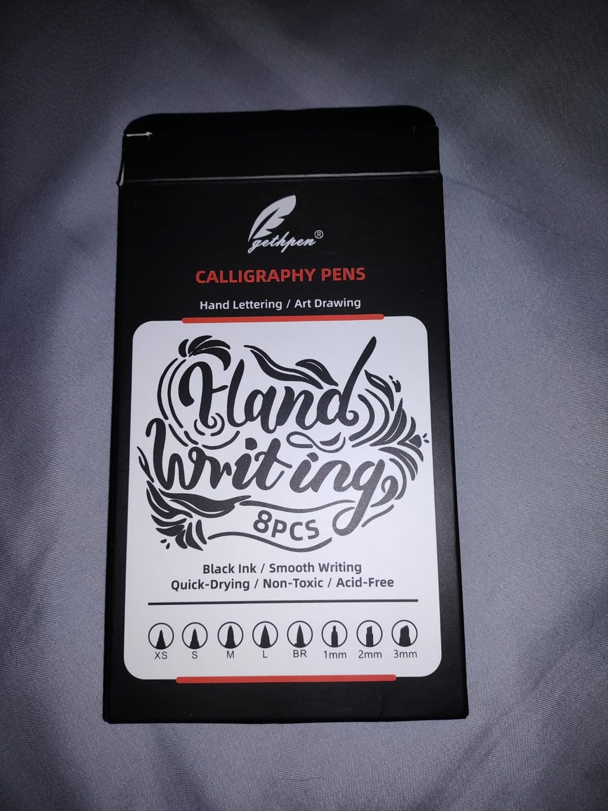 GETHPEN Calligraphy Brush Pen Set, Black Archival Ink for Hand Lettering customer photo 1