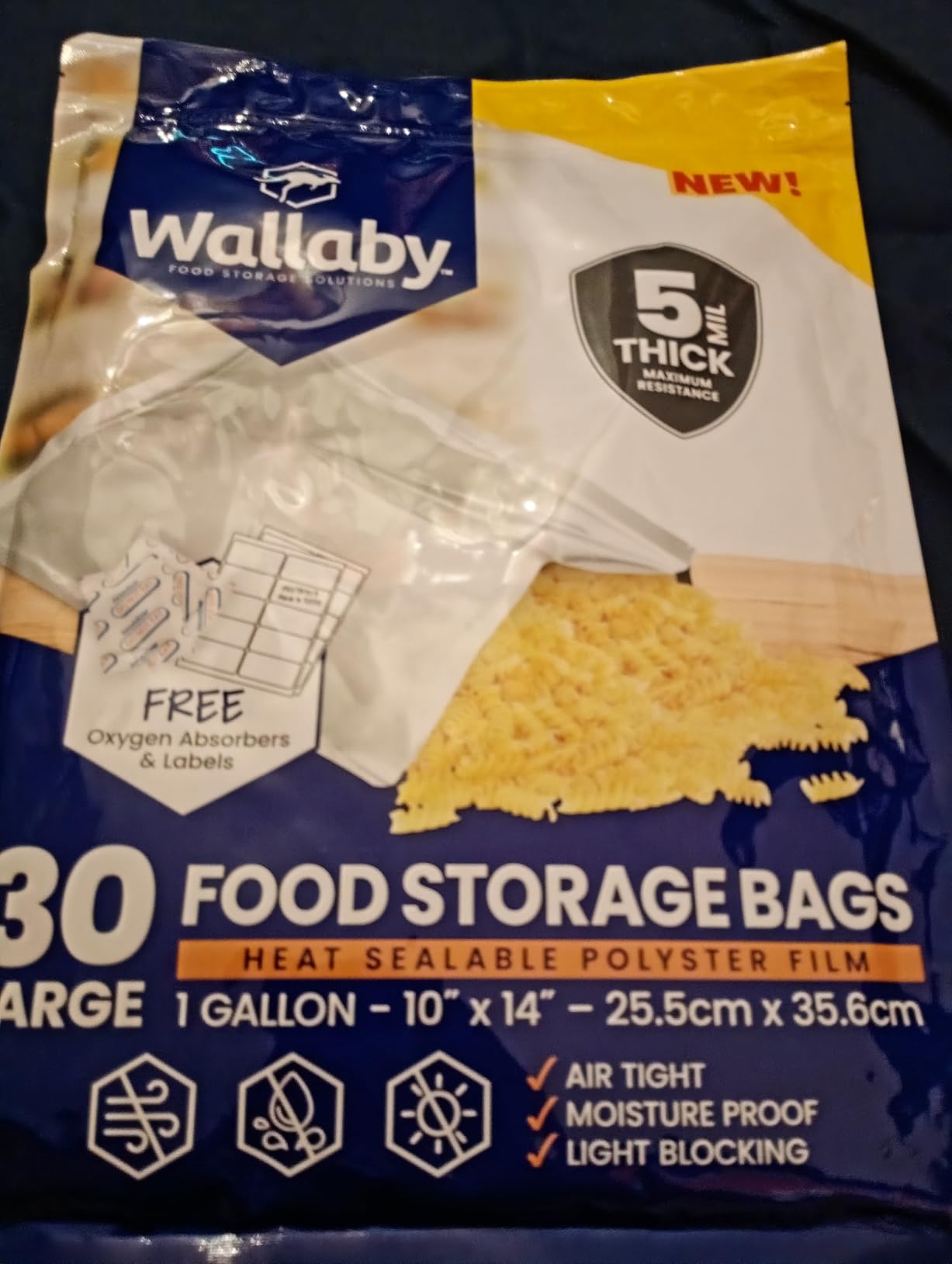 Wallaby 10 Mil Thick Multi-Size Open Top Mylar Bags, Absorbers (100-pack) customer photo 2