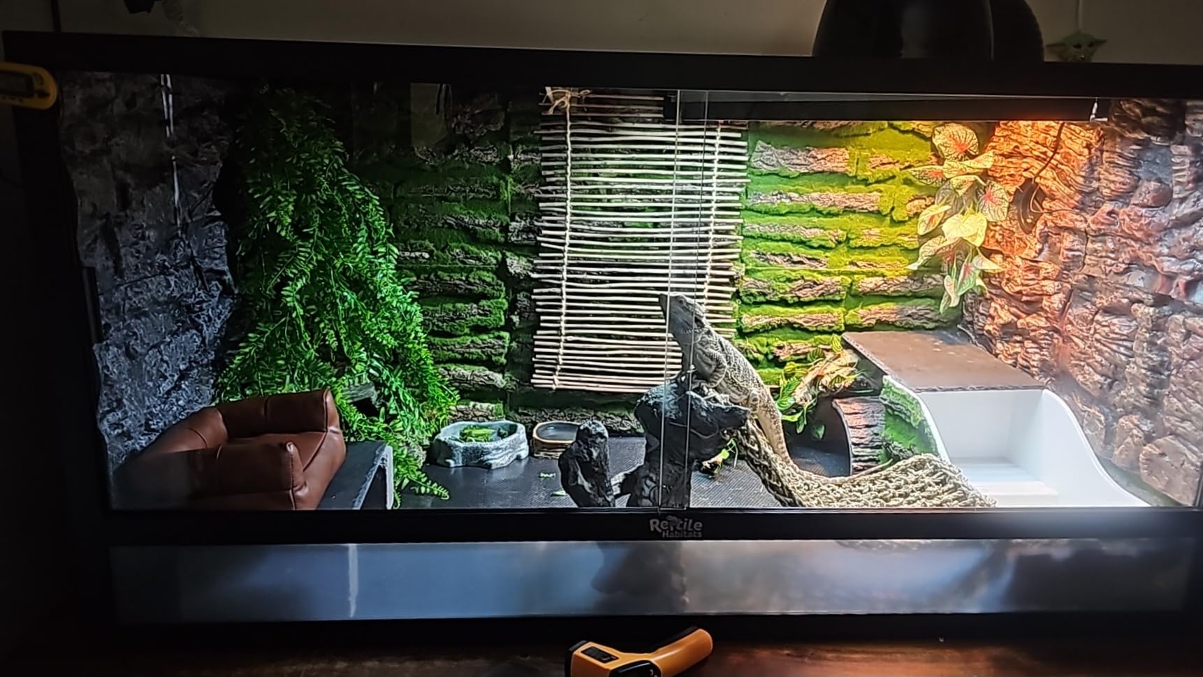 Reptile Habitats 4x2x2 (120 Gallon) Reptile Enclosure V3 PVC Panels, Glass Doors, Lightweight, Easy to Assemble, Heavy Duty Screen, Aluminum Frame customer photo 1
