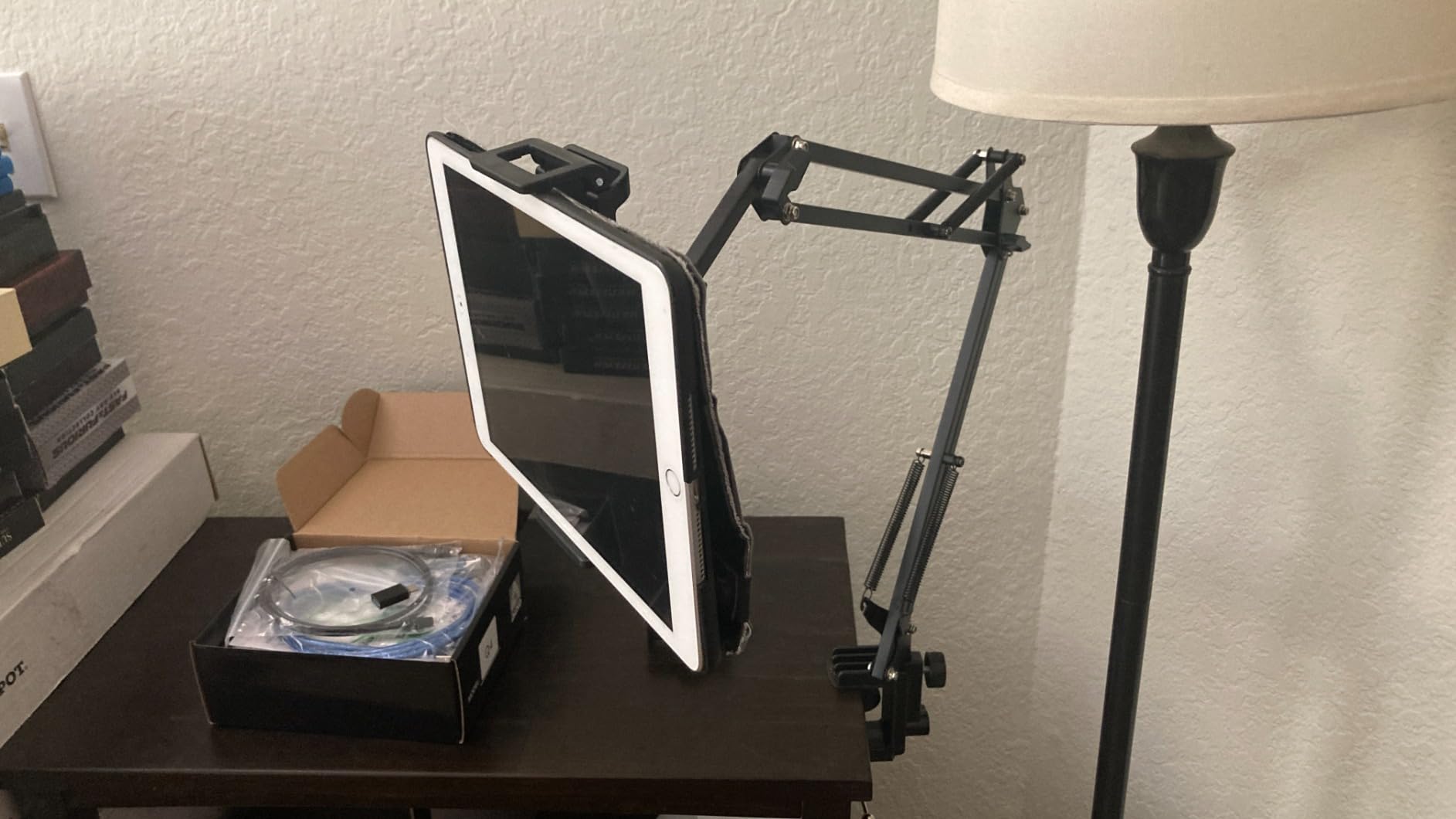 LISEN Tablet Stand iPad Holder Desk Mount, Kindle Accessories Tablet Holder customer photo 1