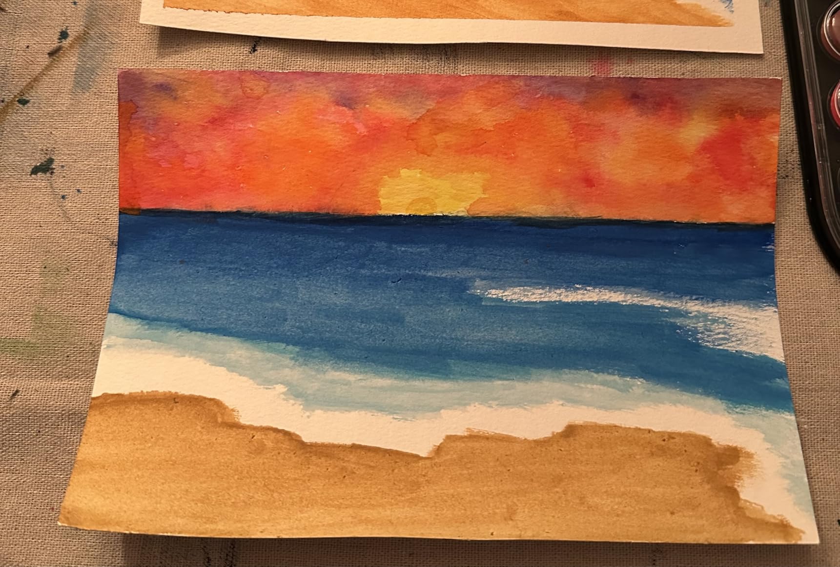 Artecho 48 Colors Watercolor Paint Set, 3 Brushes customer photo 1