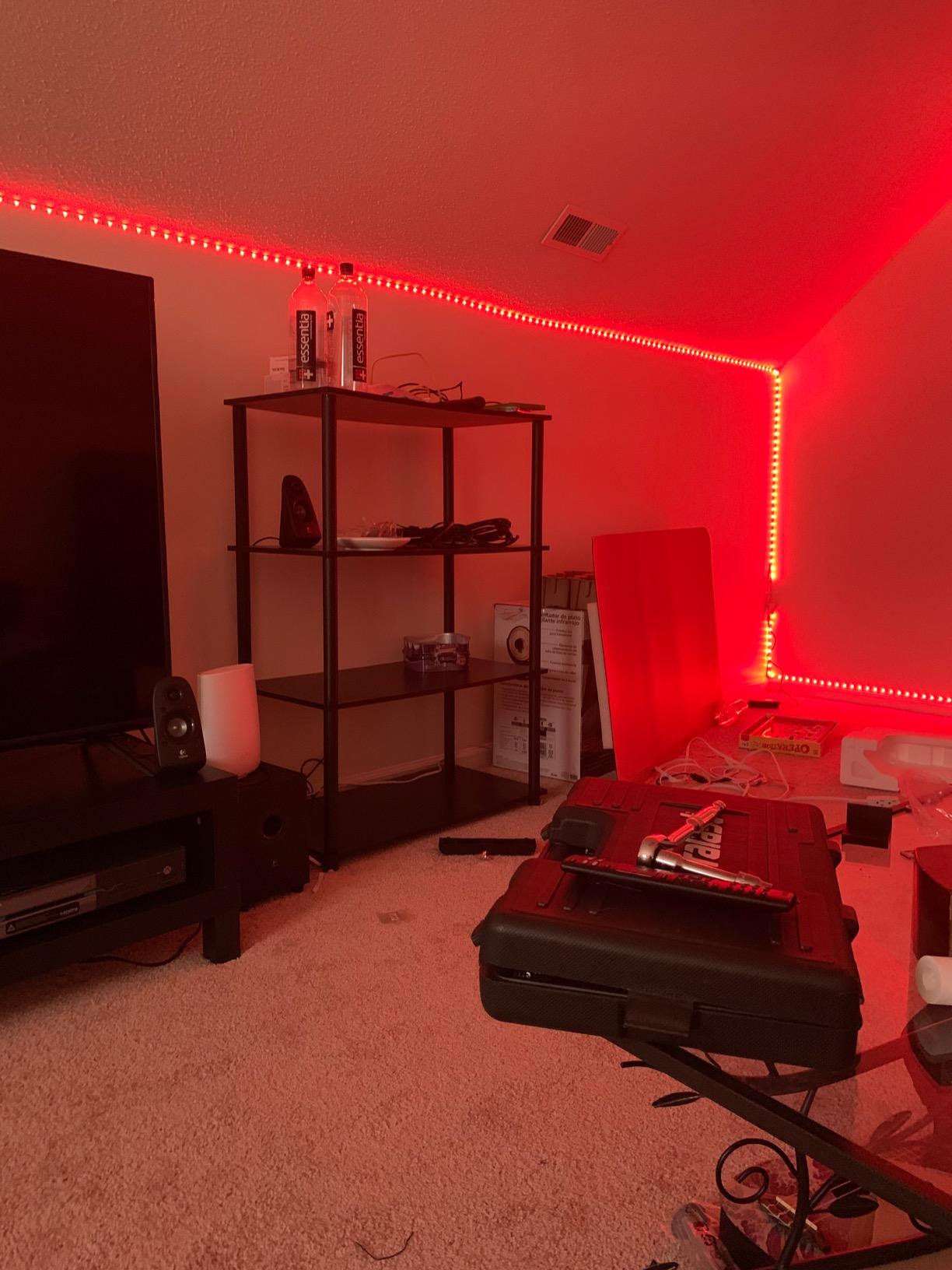 DAYBETTER LED Strip Lights 200 ft (2 Rolls of 100 ft), Smart App Control Lighting Bedroom Rome Decor with Remote, RGB Color Changing LED Lights for Party customer photo 2