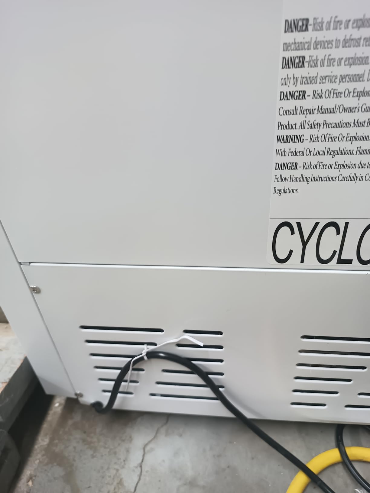 14 cu ft Chest Freezer - White, Large Storage for Families, Space-Saving Flat Back, Front Drain, Garage Ready - By Hamilton Beach customer photo 1