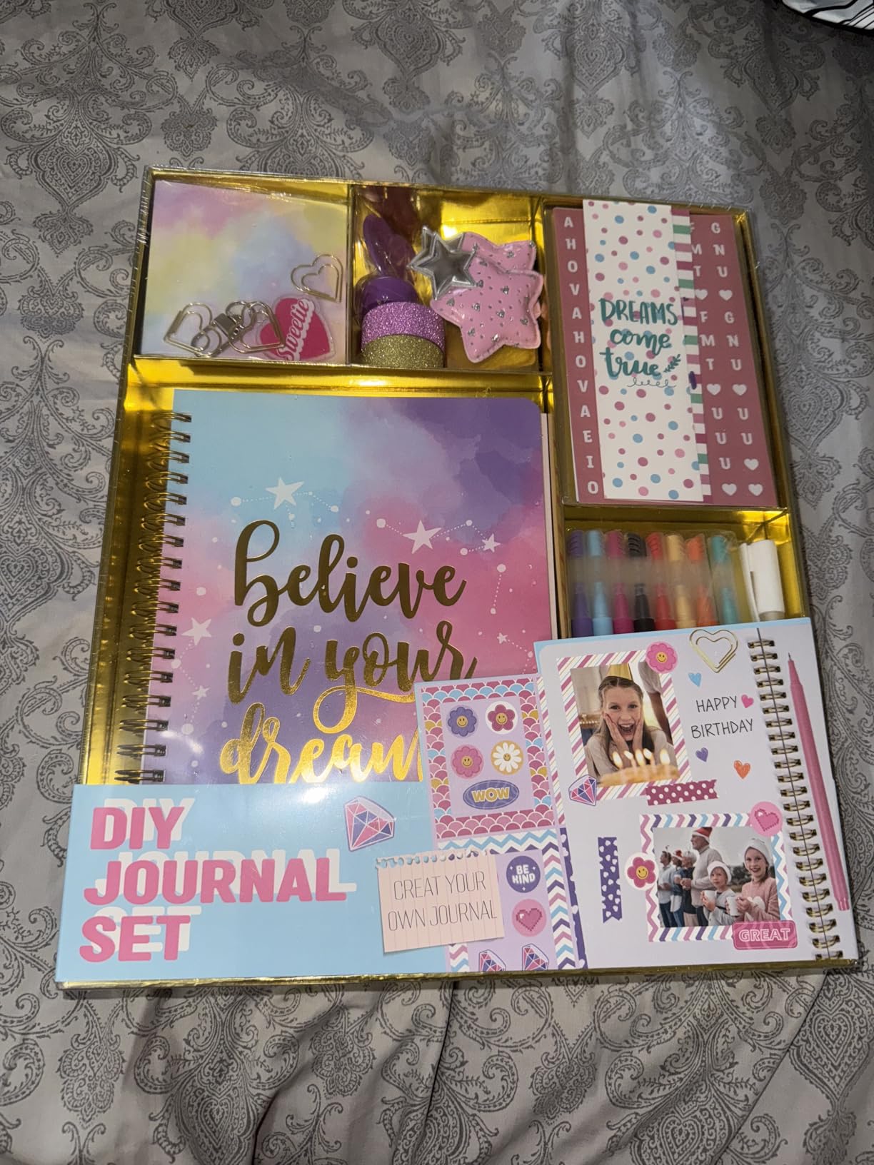 Nollh DlY Journal Kit for Girls Scrapbook Gifts for 8-12 Year Old Girl customer photo 1