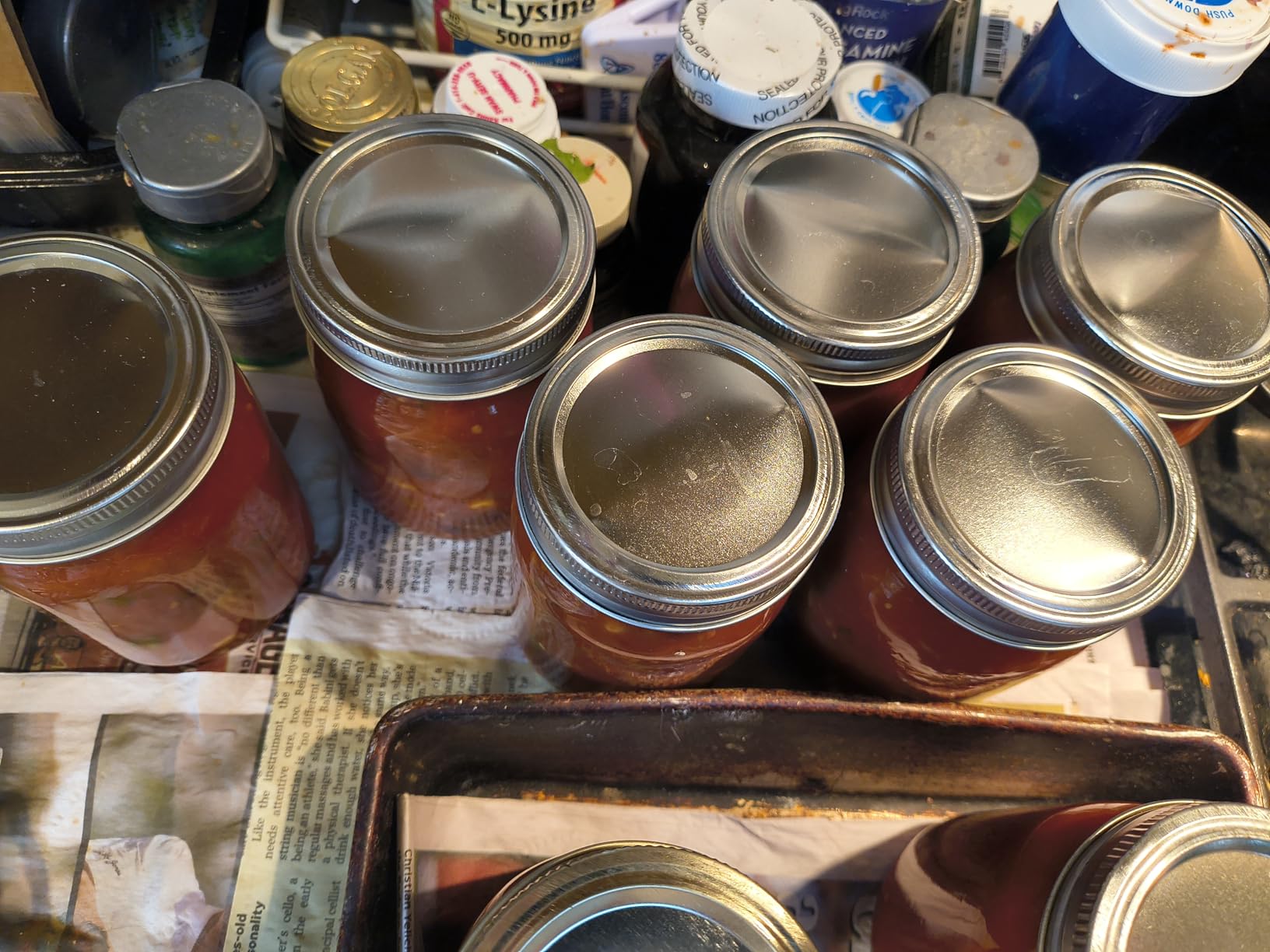 16oz Regular Mouth Mason Jars, 15-Pack Pint Canning Jars customer photo 2