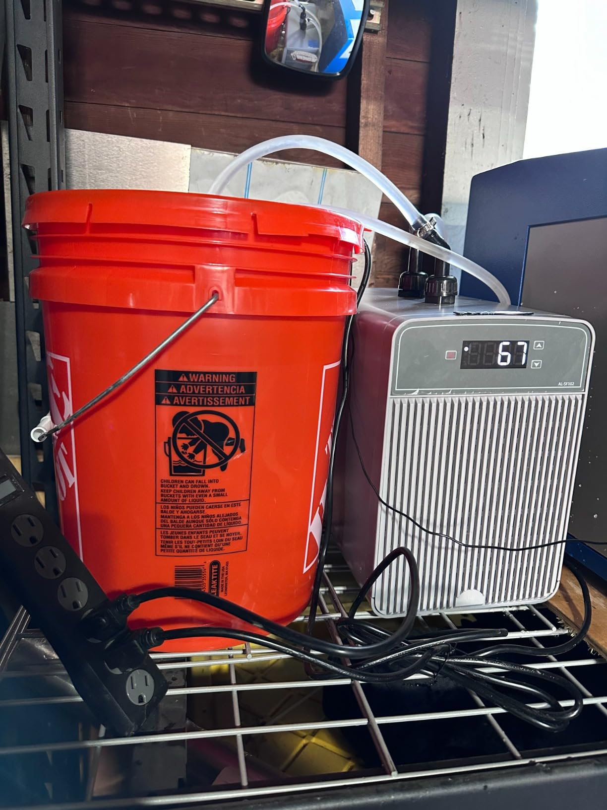 Poafamx Aquarium Chiller 42Gal, Quiet Water Chiller for Fish Tank 1/10 HP customer photo 2