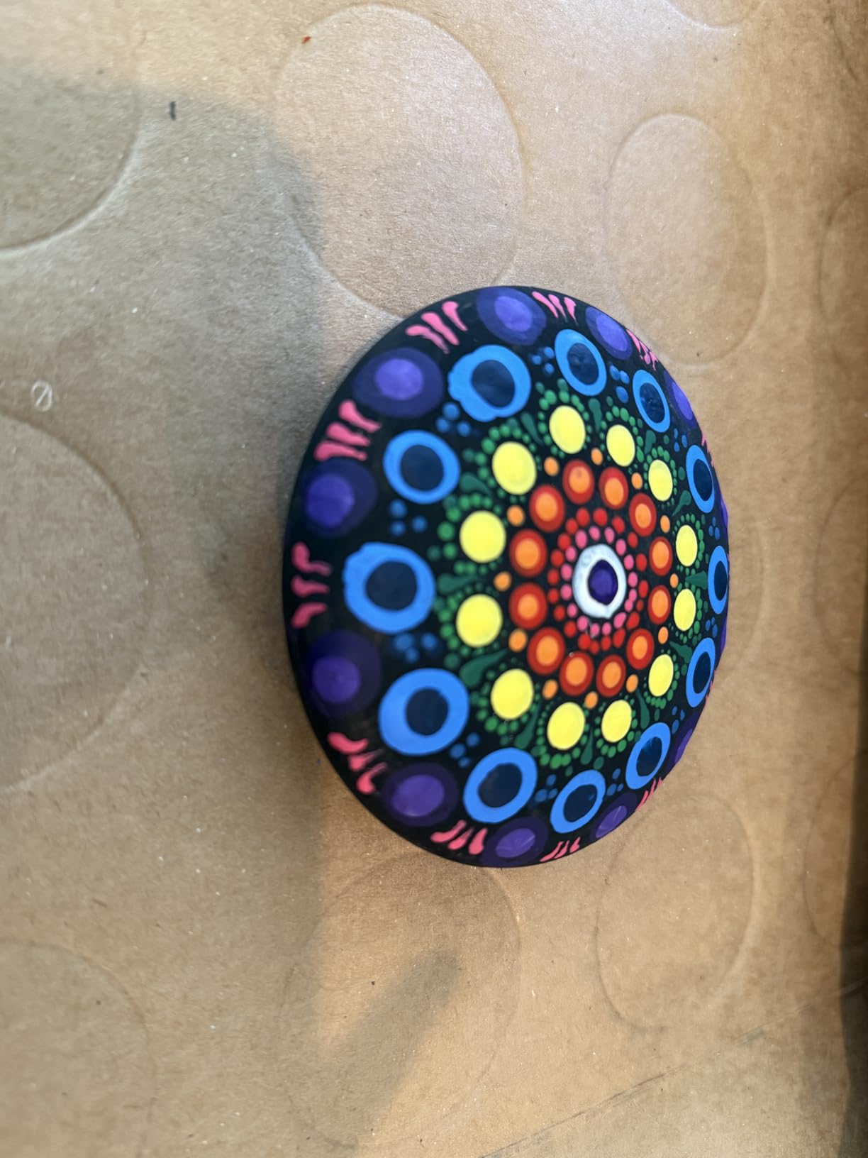 MoonGarden Mandala Rock Painting Kit - Mandala Dotting Tools Kit - Large Wooden Rocks for Painting, Stencils, Acrylic Paints, Dotting Tools for Rocks - Dot Art Kit for Adults & Kids customer photo 1