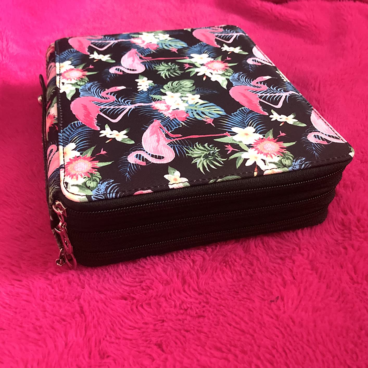 Lbxgap120 Slots Pencil Case 3-Layer Zipped Holder With Handle customer photo 2