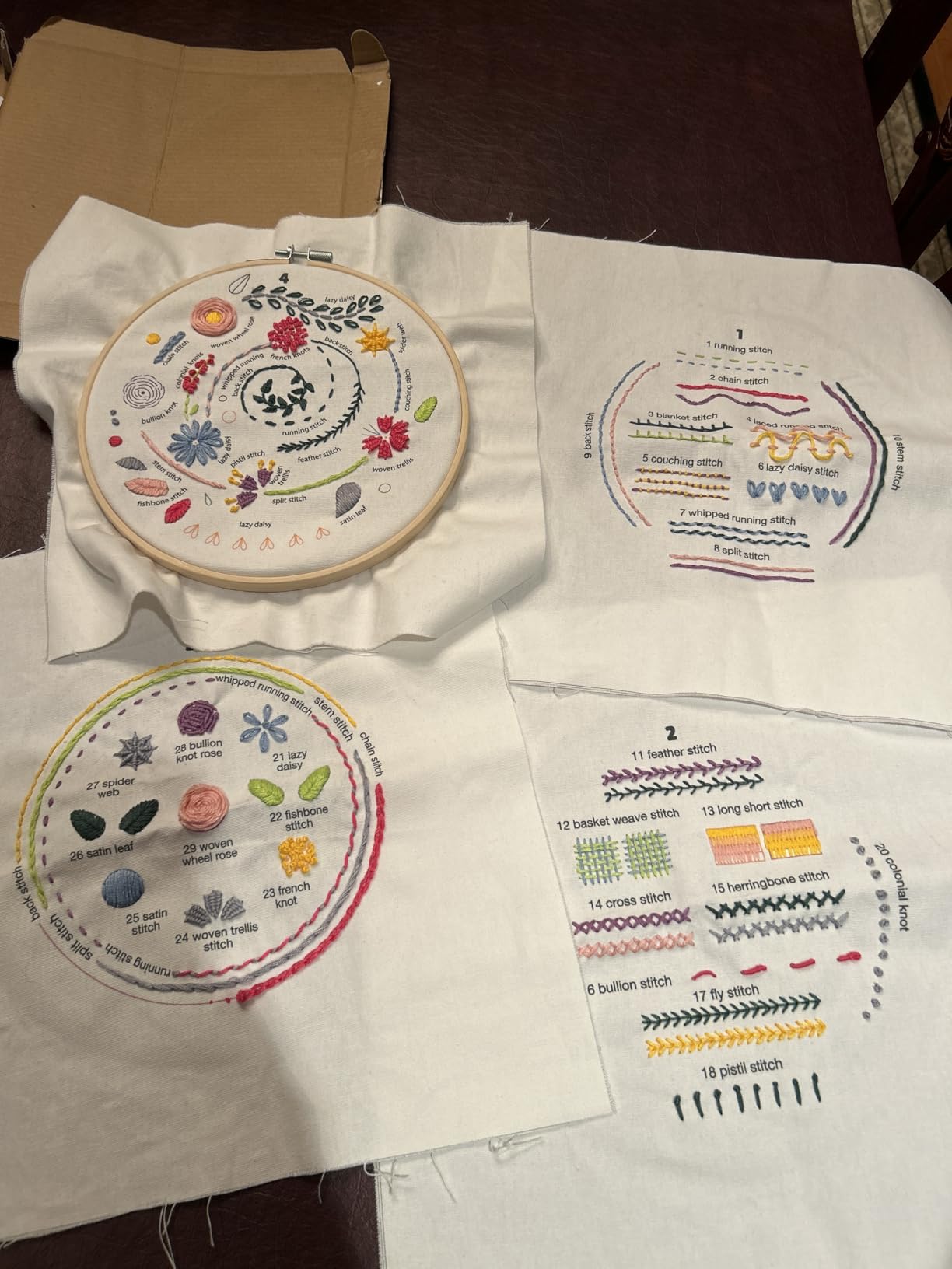 Craftwiz 4-Piece Starter Embroidery Kit for Beginners and Expert with Simple Patterns, Learn 29 Stitches with Hand Embroidery Kit customer photo 1