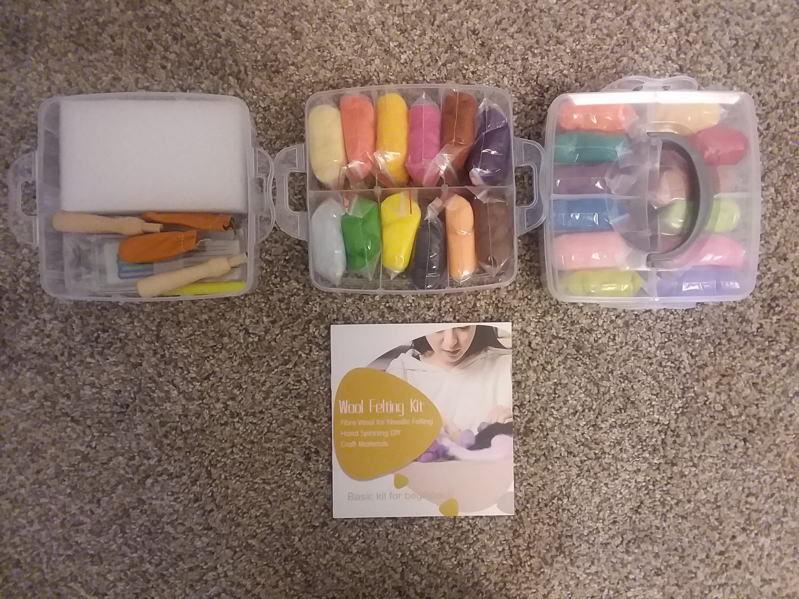 JUPEAN 221 Pcs Needle Felting Kits for Beginners Adults Wool Felting Kit customer photo 1