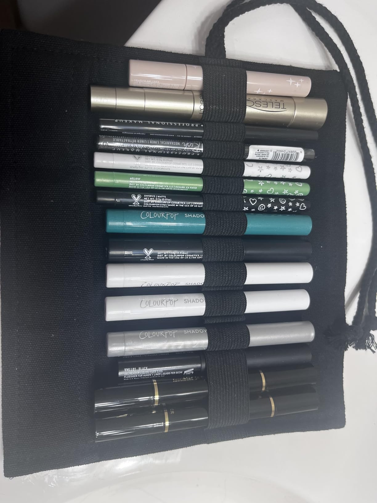 DIYOMR 24/36/72 Slots Pencil Wrap Pencil Rolls, Artist Colored Pencils Roll Up Bag Short Brushes Pouch Case Pencils Organizer for Drawing Coloring and Sketching,No Pencils (Cuddly Cat, 24slots) customer photo 2