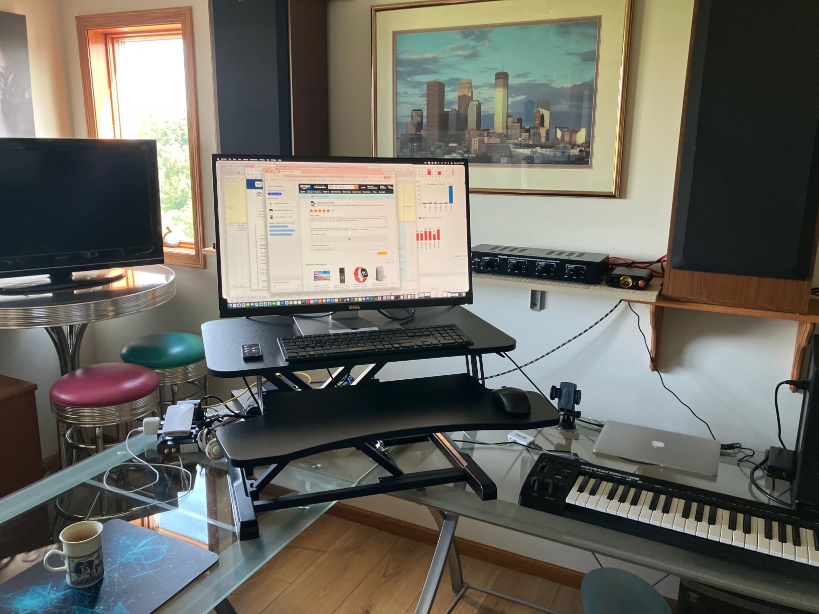 VIVO Black 48 in Standing Desk Converter, DESK-V048KB customer photo 1
