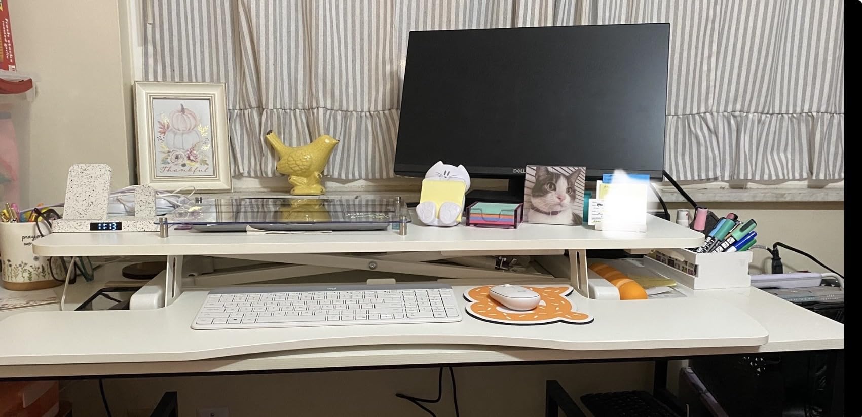 VIVO Black 48 in Standing Desk Converter, DESK-V048KB customer photo 2