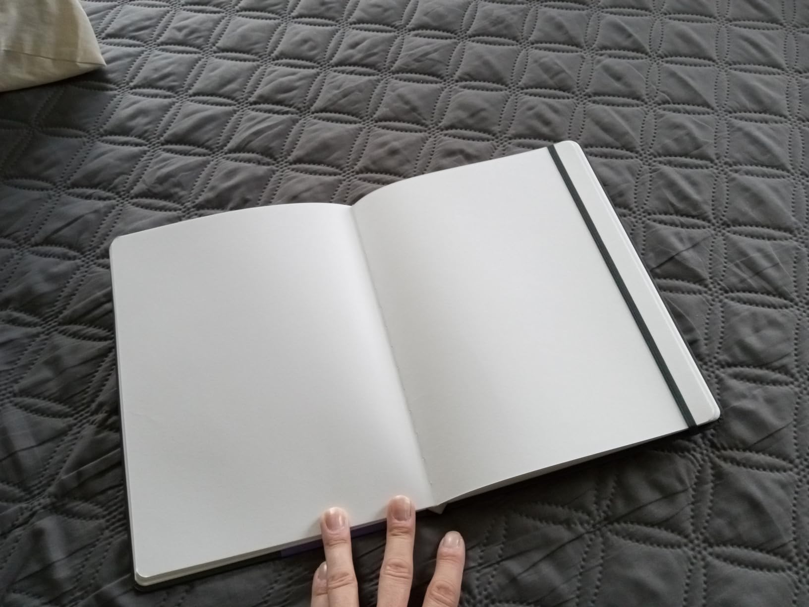 Canson Graduate Toned Grey Mixed Media Paper, Hard Cover Art Journal, 5.5x8.5 inches, 32 Sheets — Artist Paper for Collage, Watercolor, Ink, Pencil, Marker customer photo 1