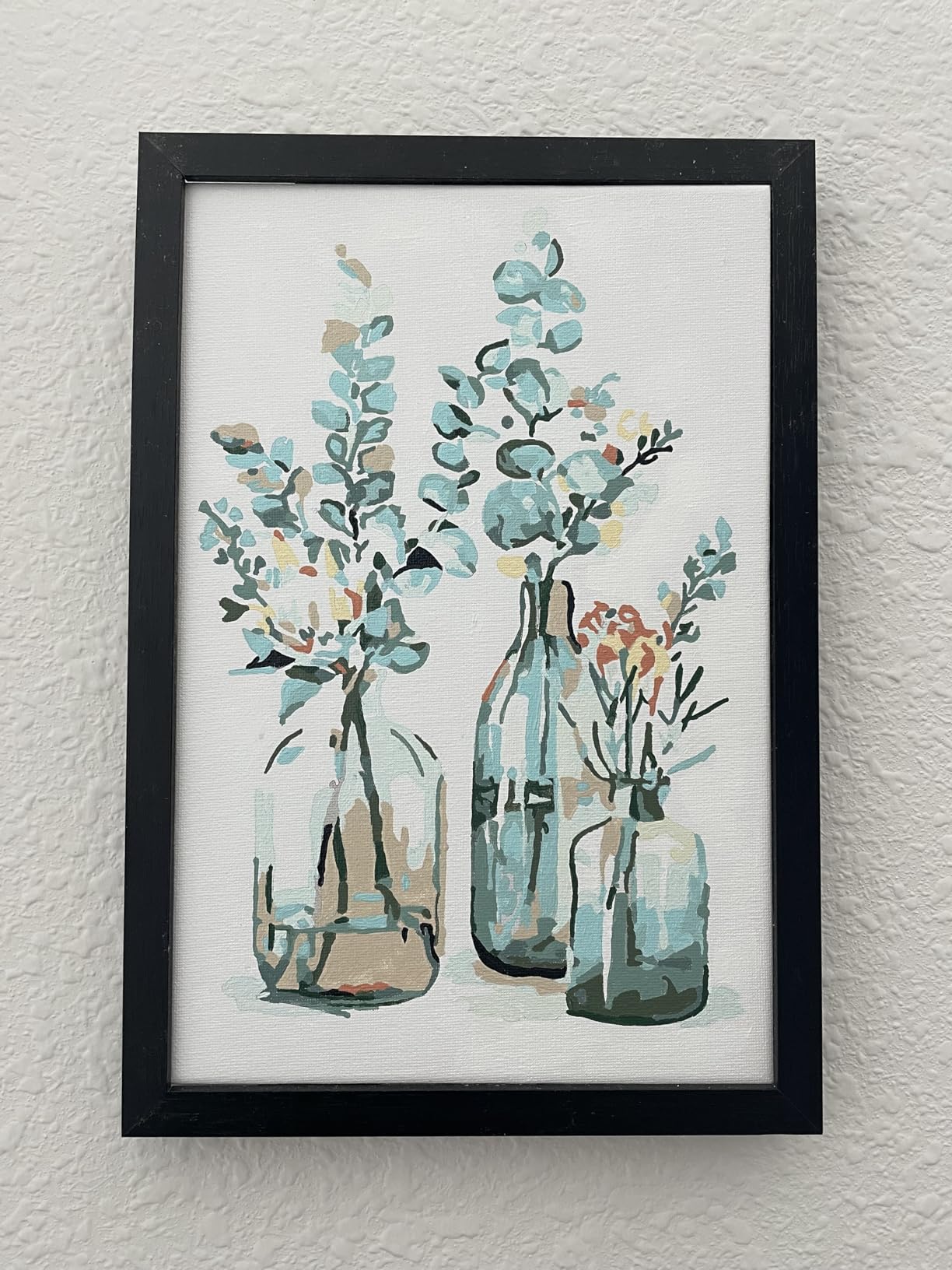 Ginkko Framed Paint by Numbers Kit for Adults, 8x12 inch, Flowers customer photo 1