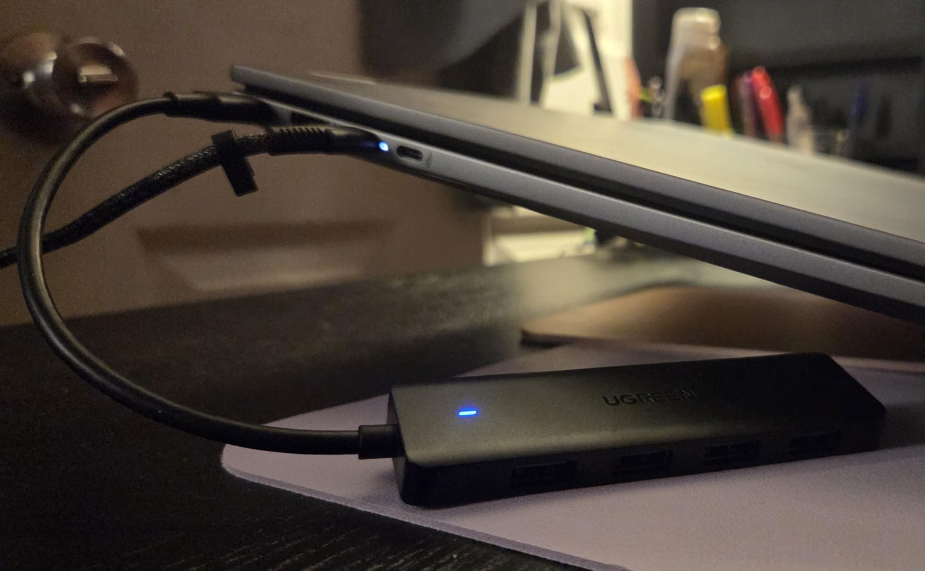 UGREEN USB 3.0 Hub, 4 Ports USB A Splitter Ultra-Slim USB Expander, 3.3 ft customer photo 1